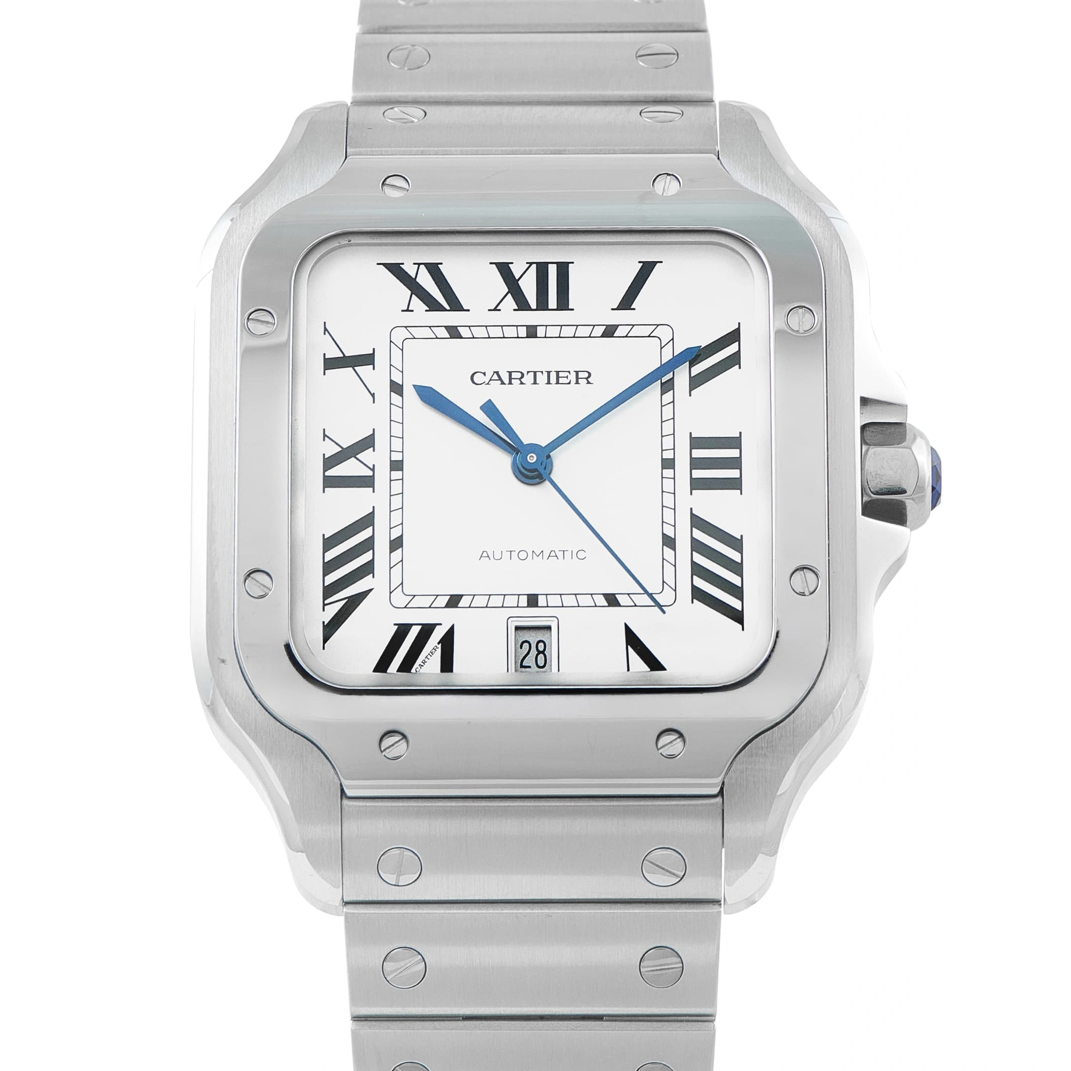 Cartier Santos Large Model Steel Watch WSSA0018