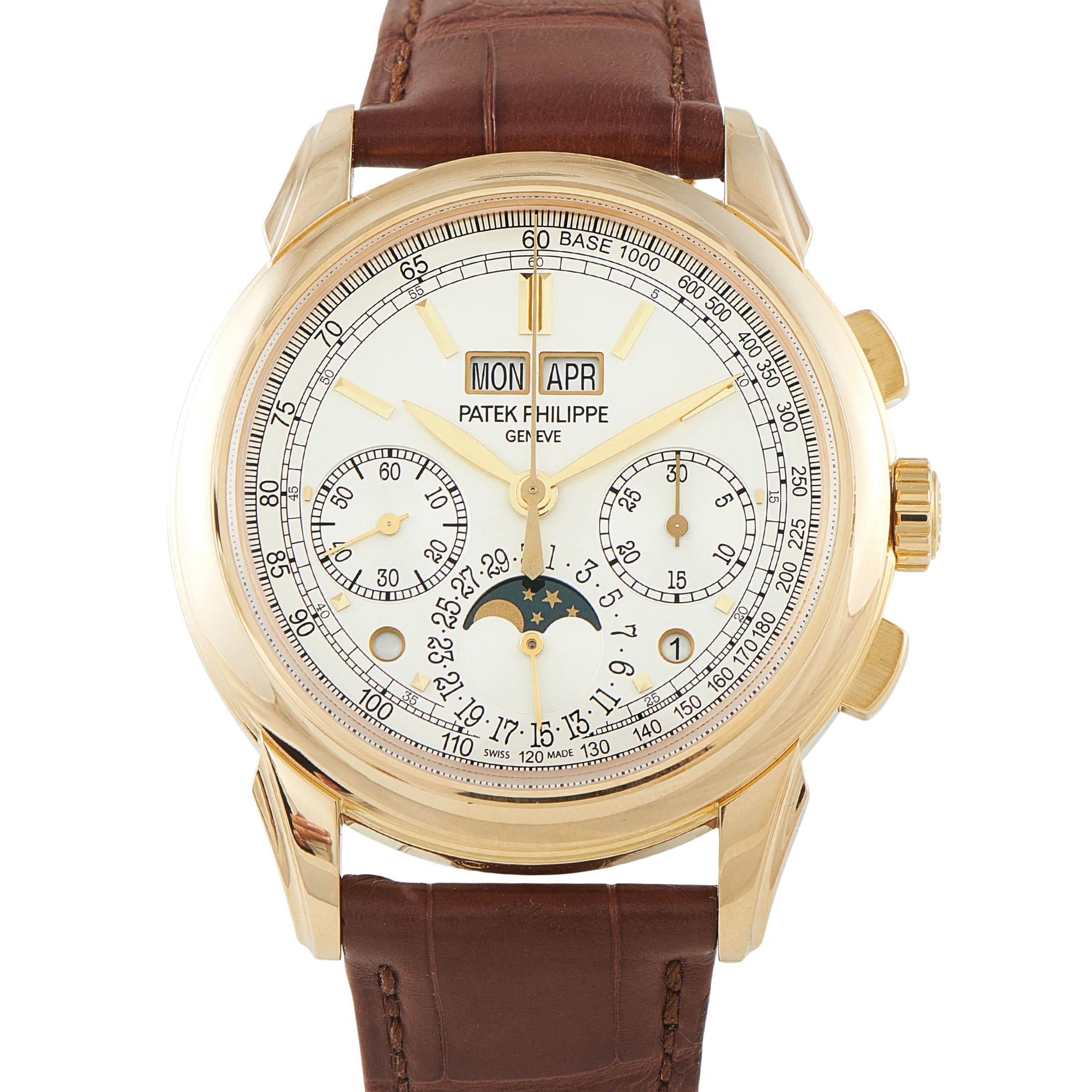 Patek Philippe Grand Complications Perpetual Calendar Chronograph Yellow Gold Watch 5270J