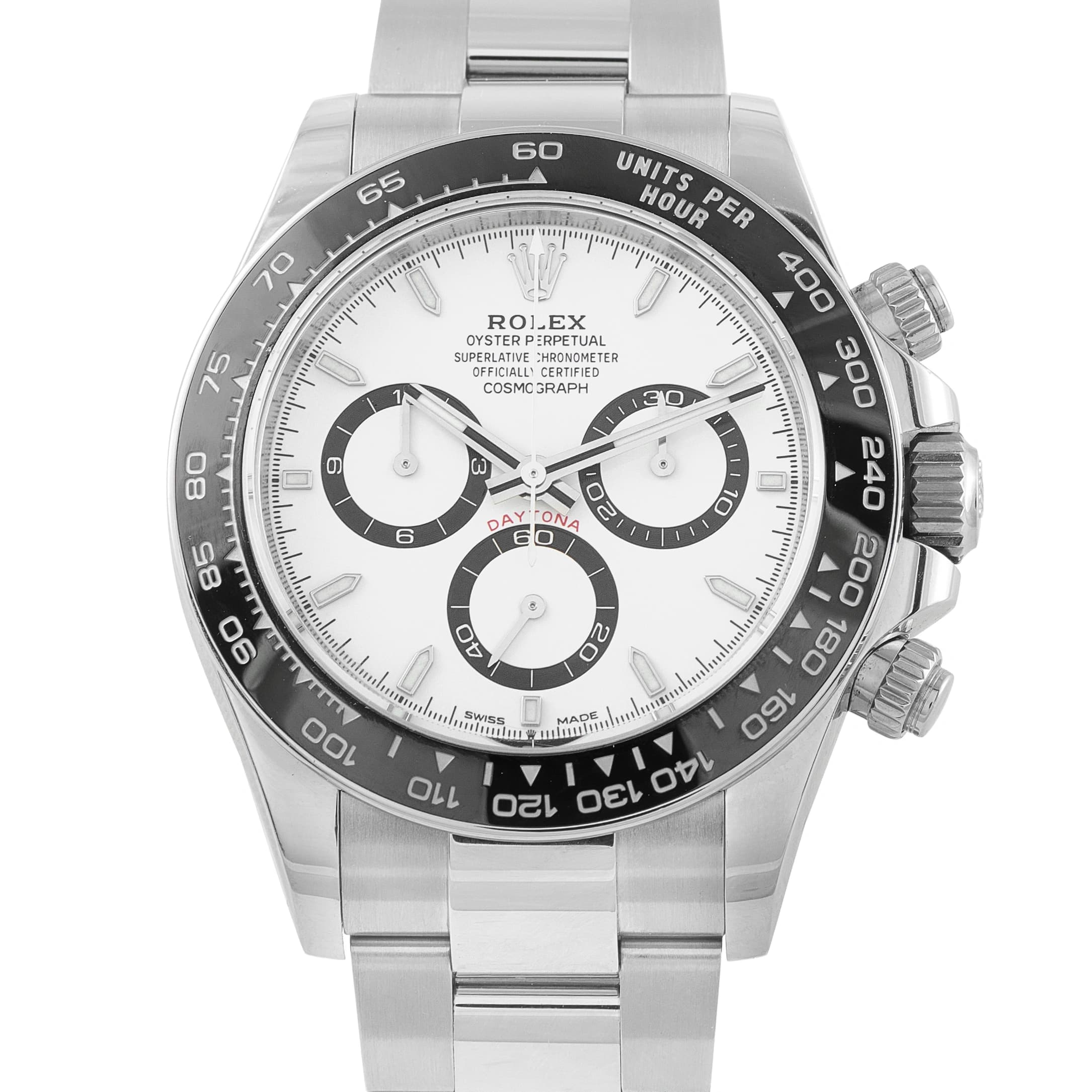 Rolex Daytona White Dial Steel Watch 126500LN