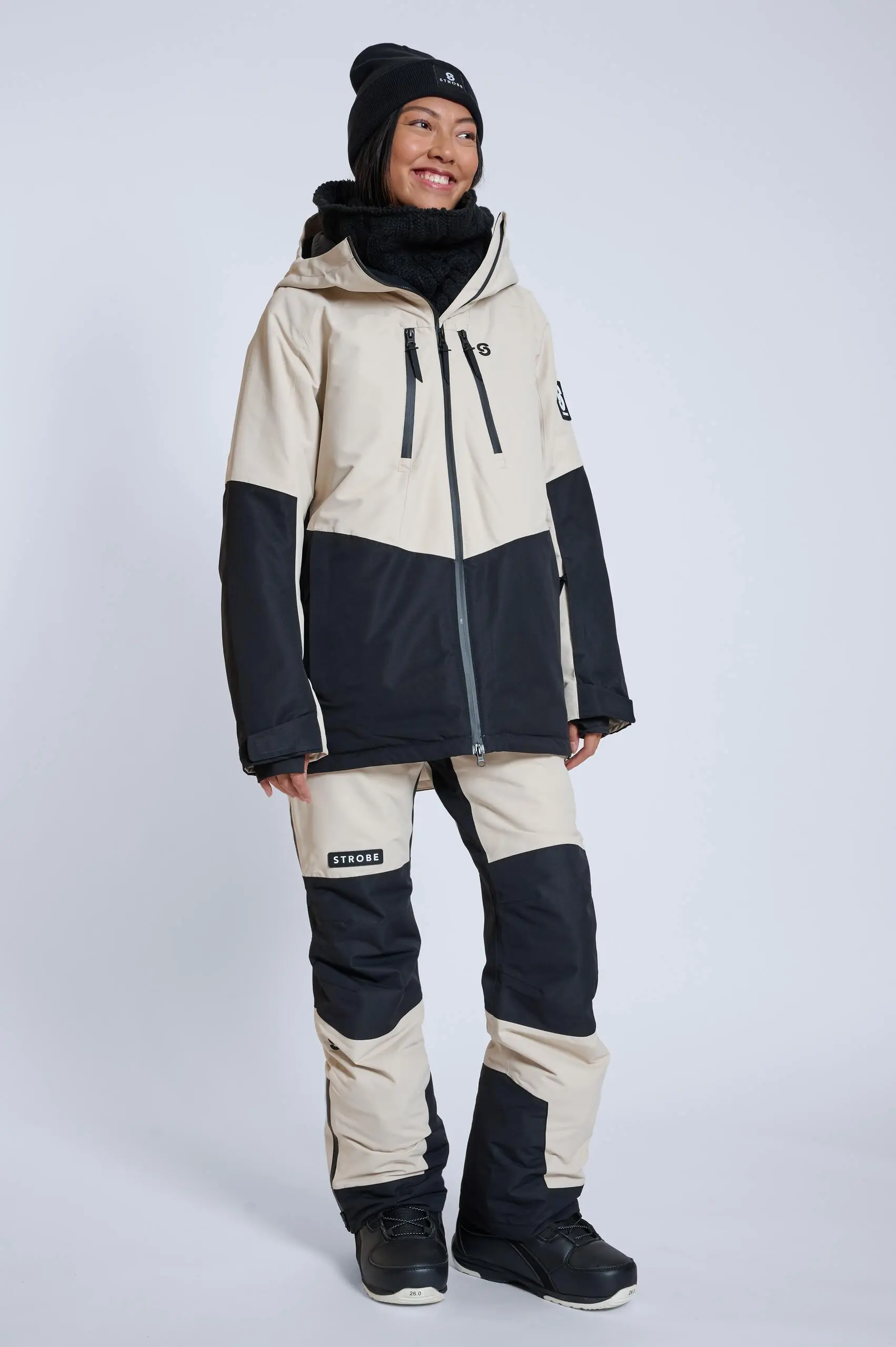 Renewed – Lynx Ski Jacket Lt Beige – Small – Women’s - thumbnail 2