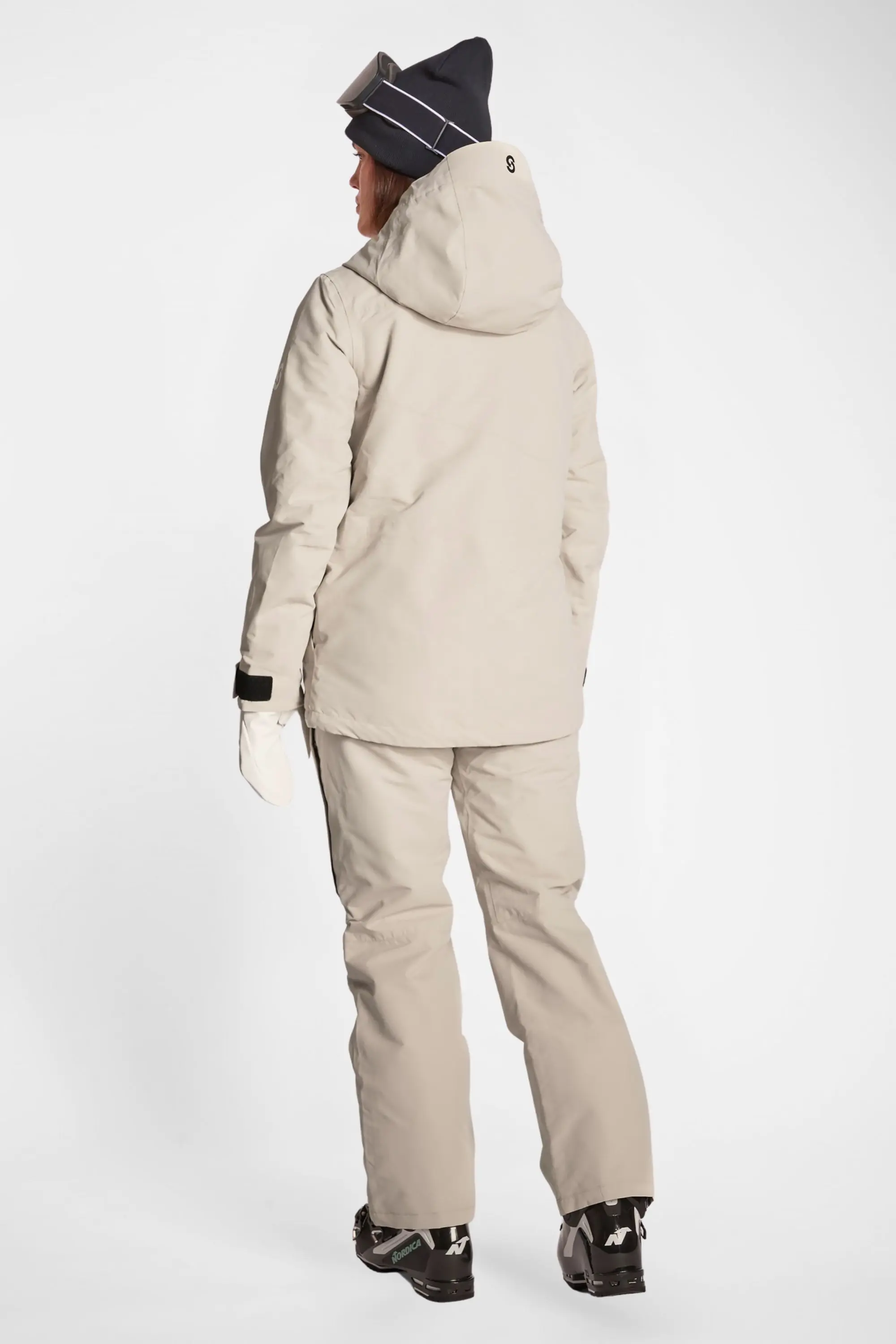 Aura Ski Jacket Lt Beige – Women’s - thumbnail 4
