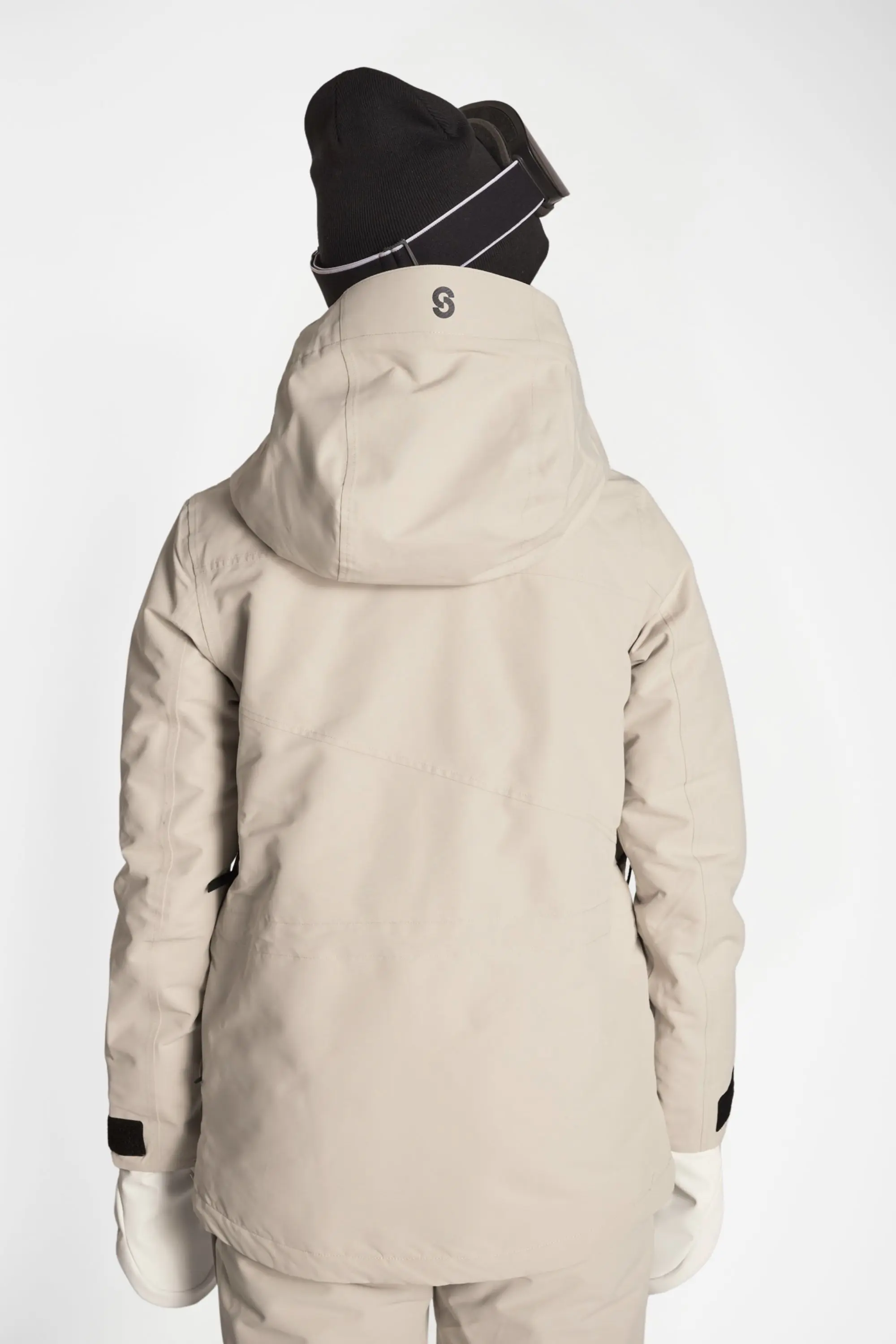 Aura Ski Jacket Lt Beige – Women’s - thumbnail 3