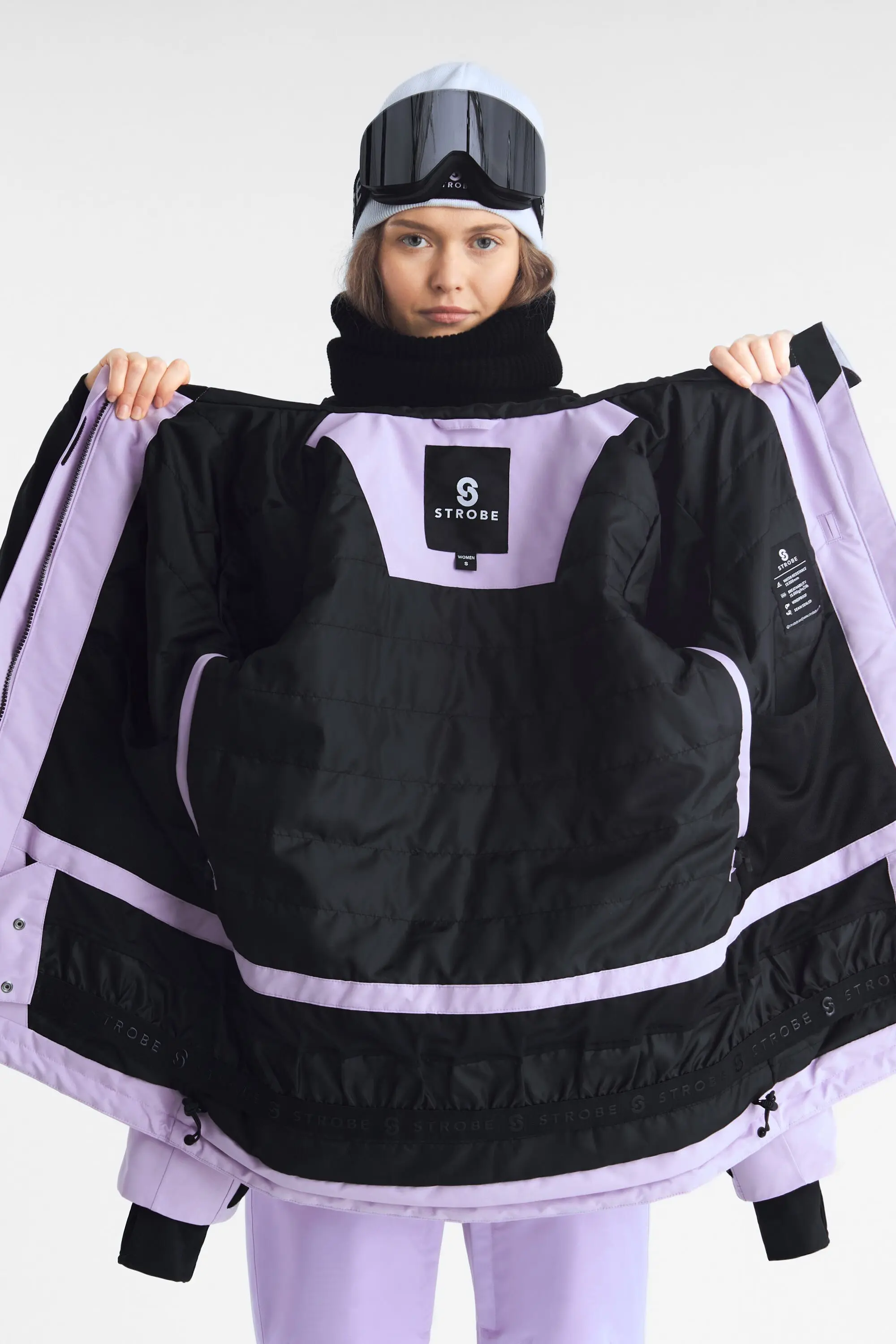 Aura Ski Jacket Pale Violet – Women’s - thumbnail 8