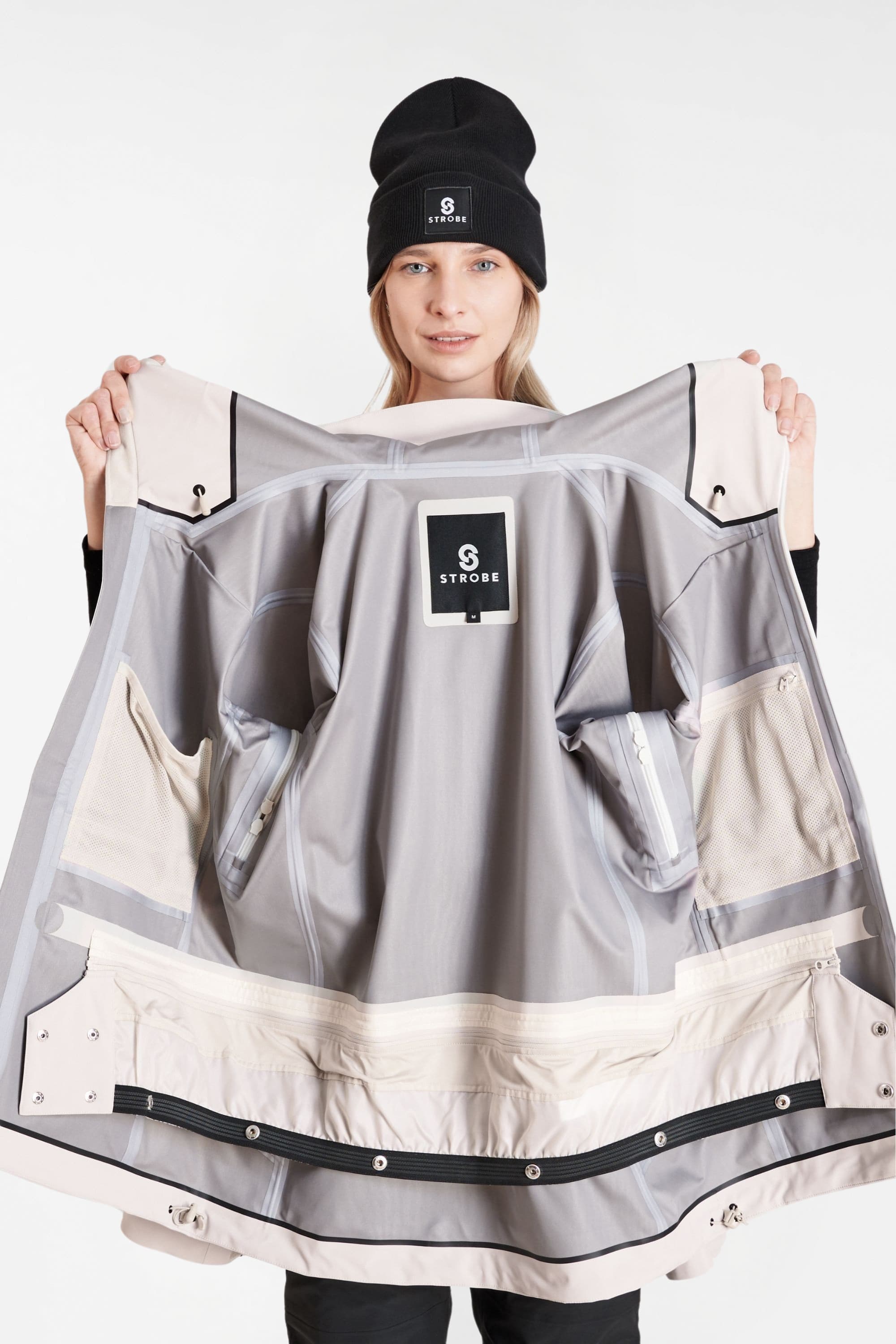 Gentian 3L Shell Jacket – Chalk Beige – Women’s - thumbnail 10