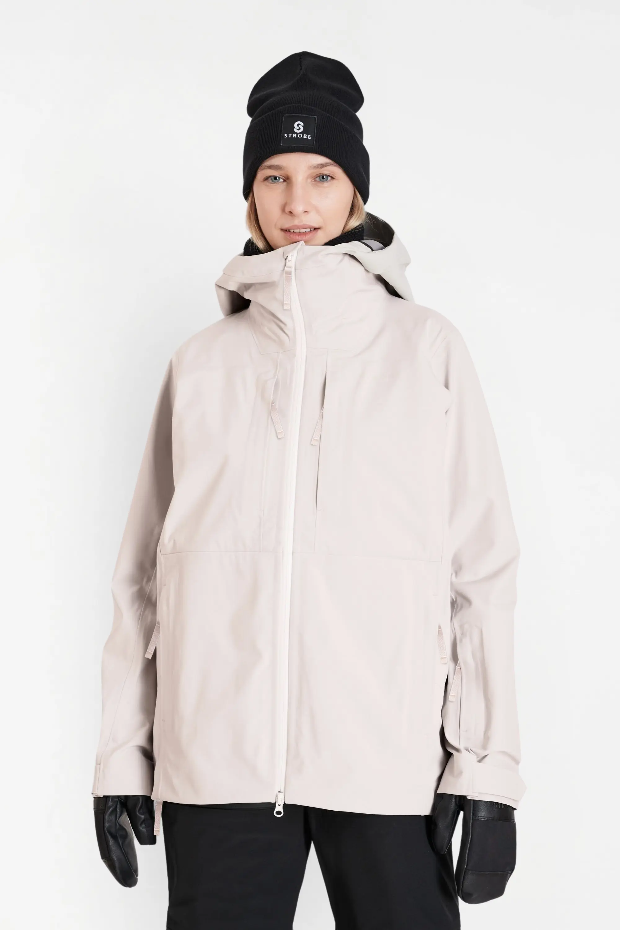 Gentian 3L Shell Jacket – Chalk Beige – Women’s - thumbnail 3