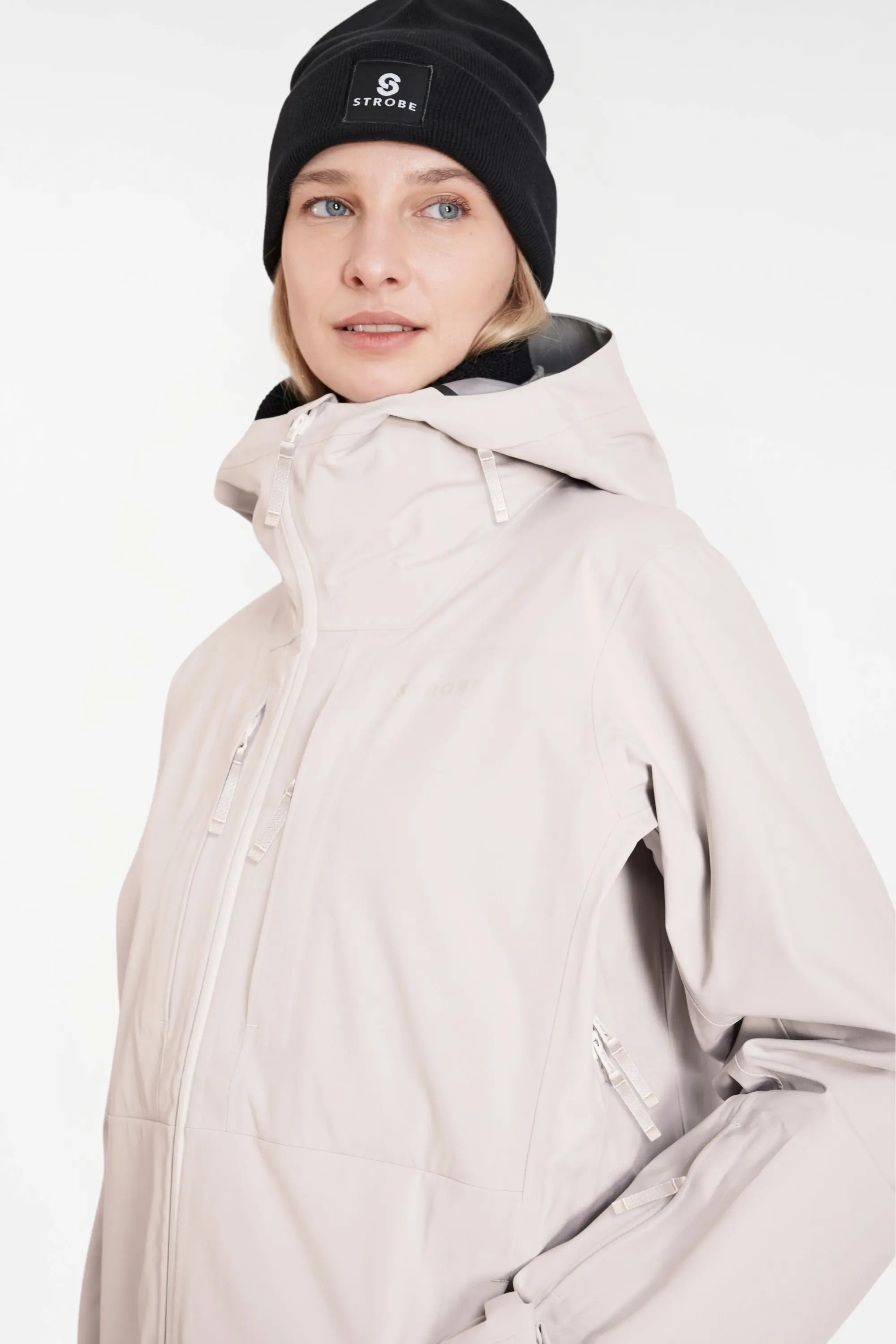 Gentian 3L Shell Jacket – Chalk Beige – Women’s - thumbnail 7