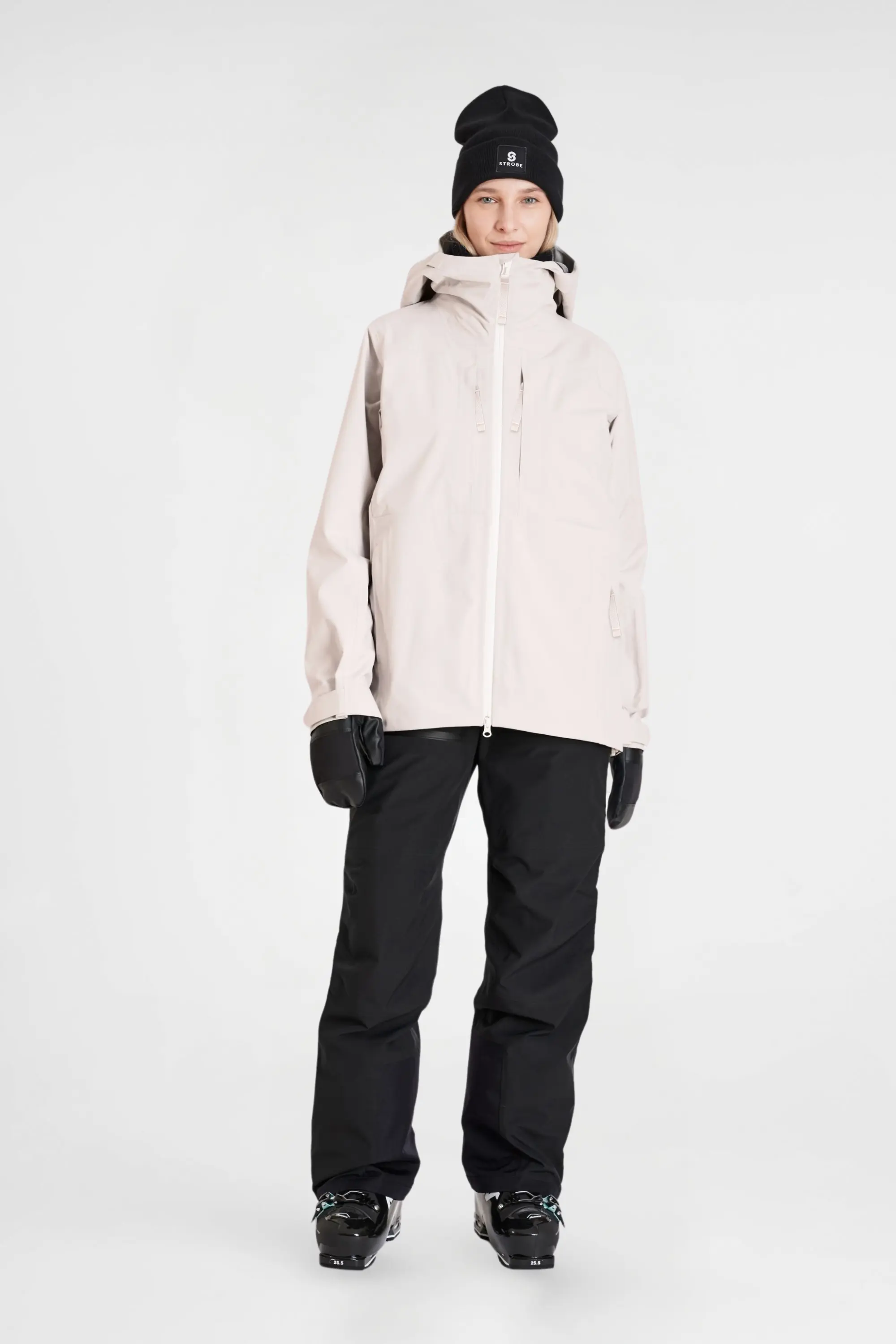 Gentian 3L Shell Jacket – Chalk Beige – Women’s - thumbnail 8