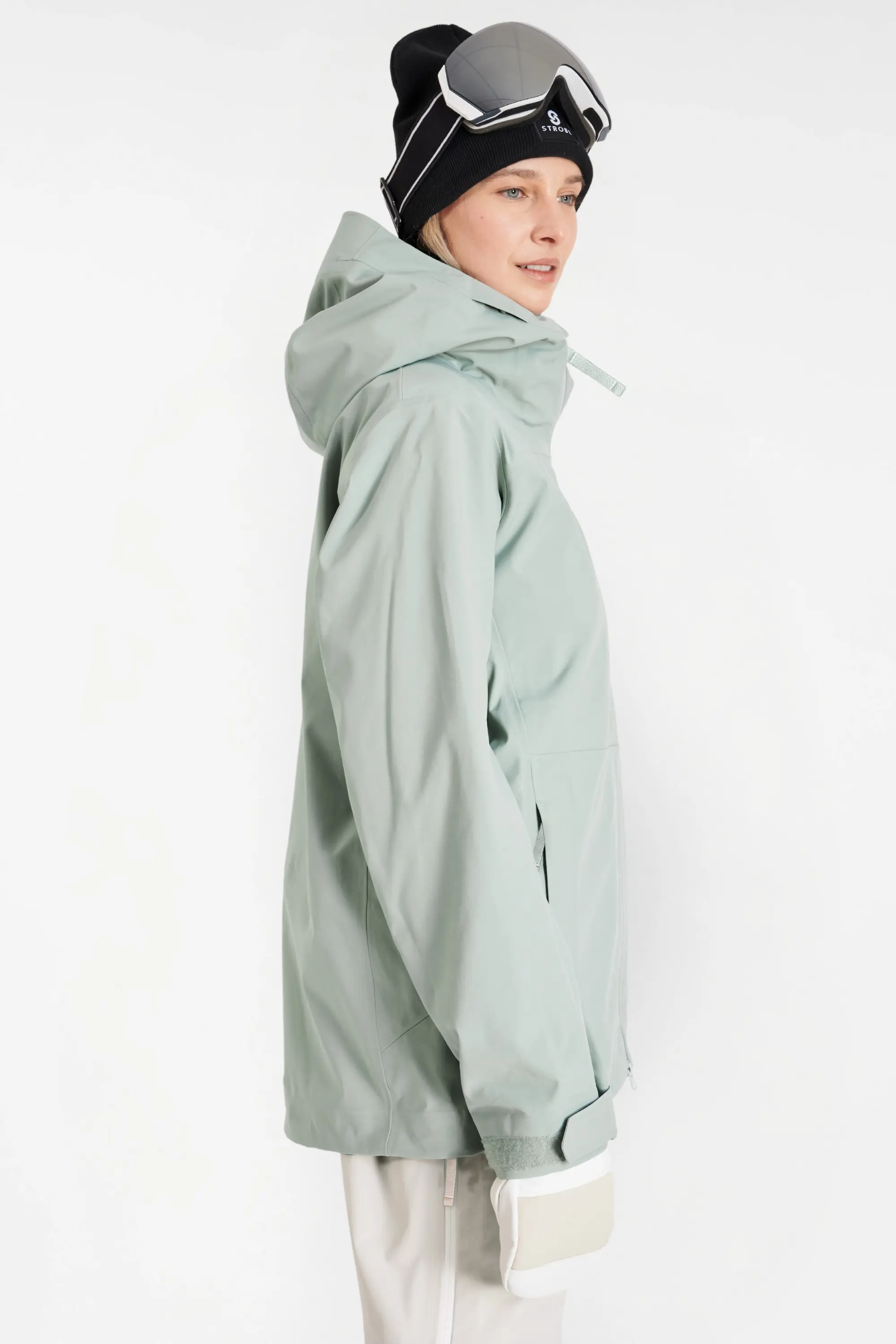 Gentian 3L Shell Jacket – Sage Green – Women’s - thumbnail 3