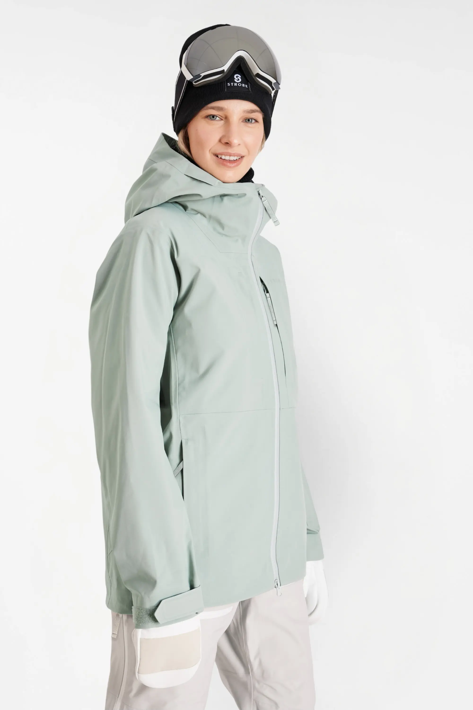 Gentian 3L Shell Jacket – Sage Green – Women’s - thumbnail 2
