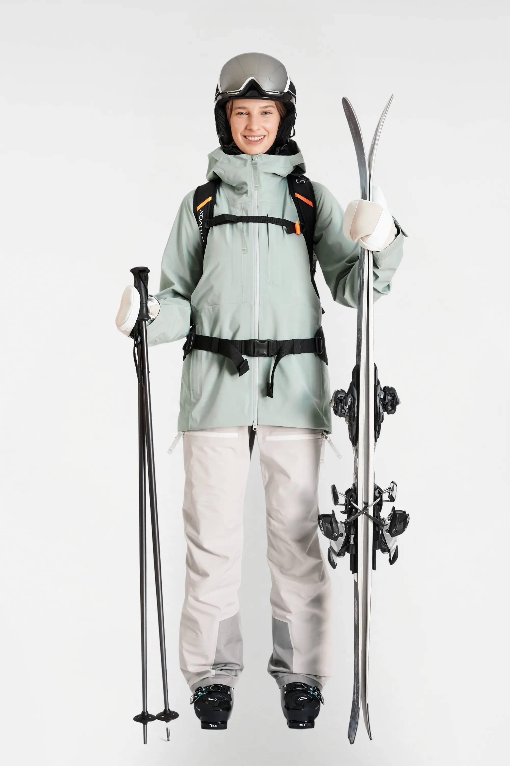 Gentian 3L Shell Jacket – Sage Green – Women’s - thumbnail 6