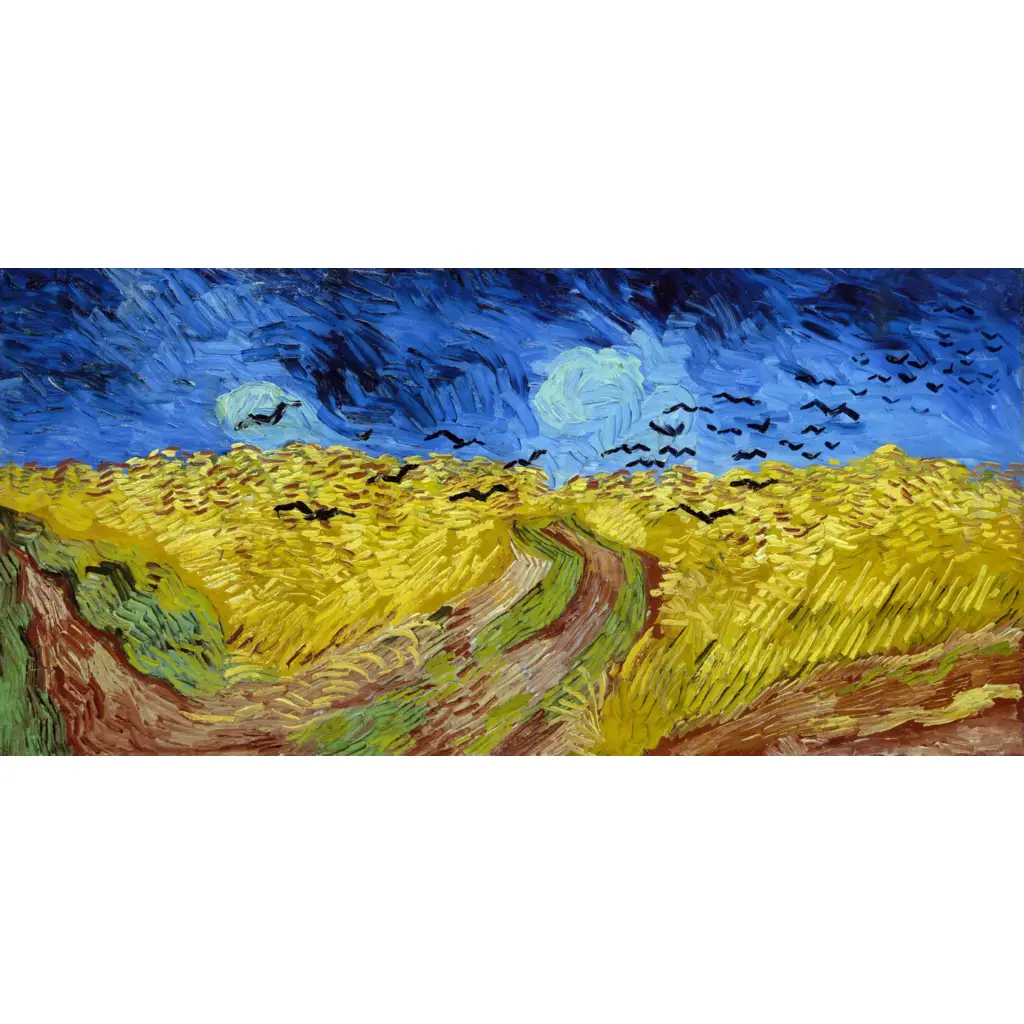 Tile Mural – Wheat Field With Crows – Impressionist Fine Art Kitchen/Bathroom Backsplash Mural – Vincent Van Gogh