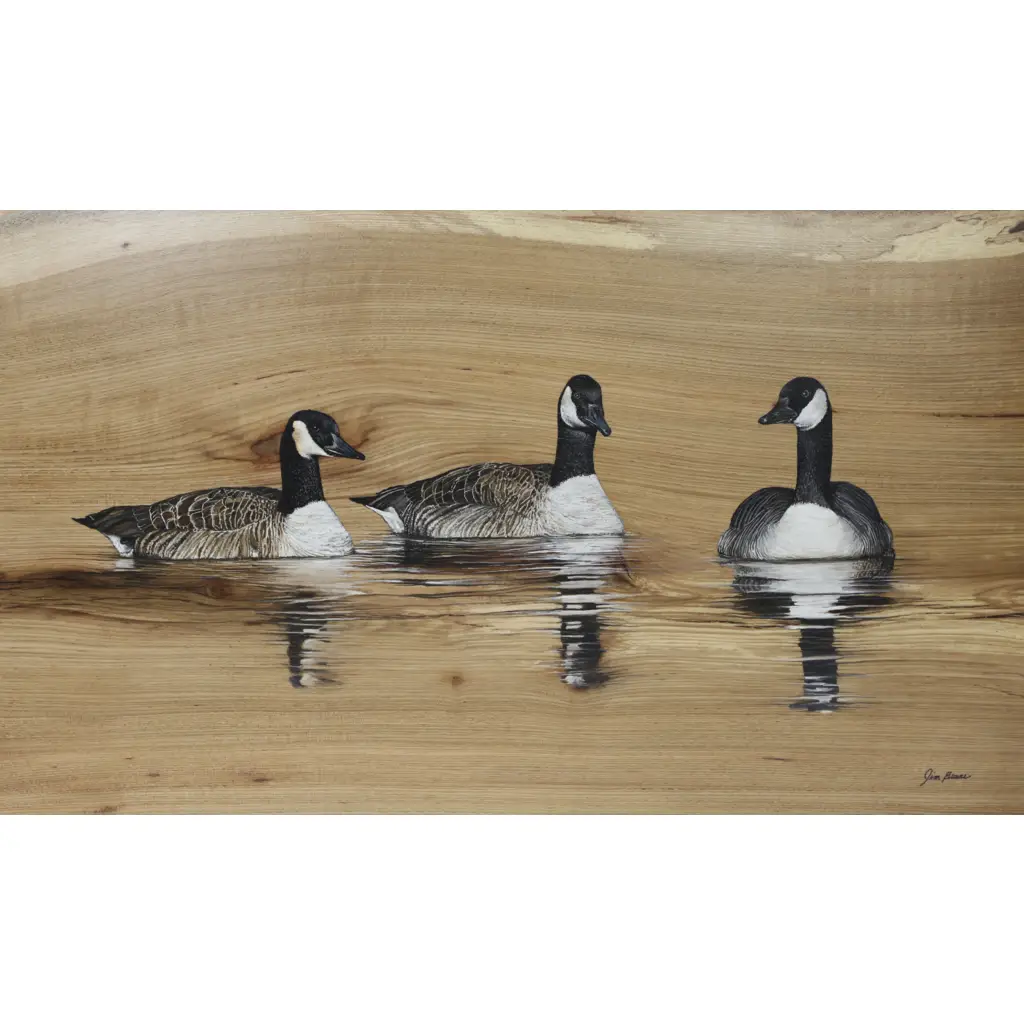 Tile Mural – The Three Canadians – Waterfowl Bird Kitchen/Bathroom Backsplash Mural – Jim Brune