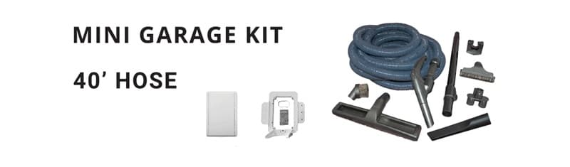Hide-A-Hose Mini Valve Garage Kit with 40 ft Hose, accessories and inlet