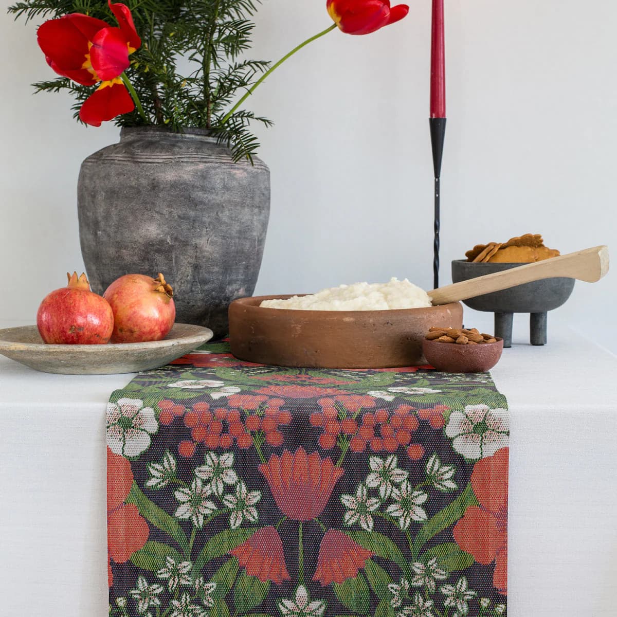 Ekelund Julblommor Runner 35×120 cm - thumbnail 2
