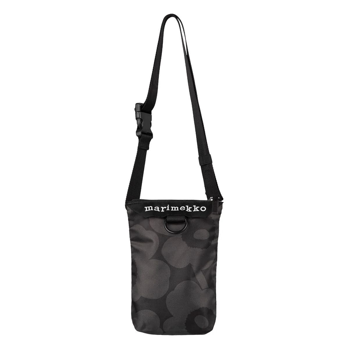 Marimekko Unikko Neat Phone Pocket Bag – Black/Grey
