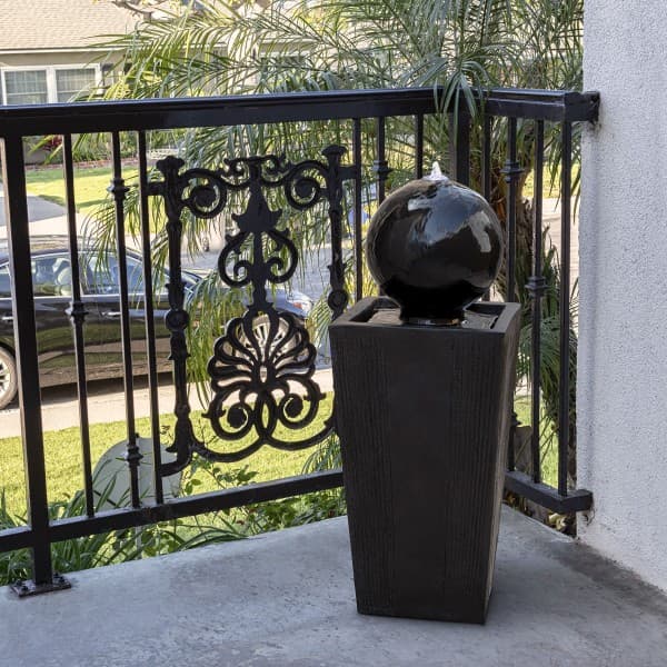 Black Sphere Fountain Self Contained  – Instore Only