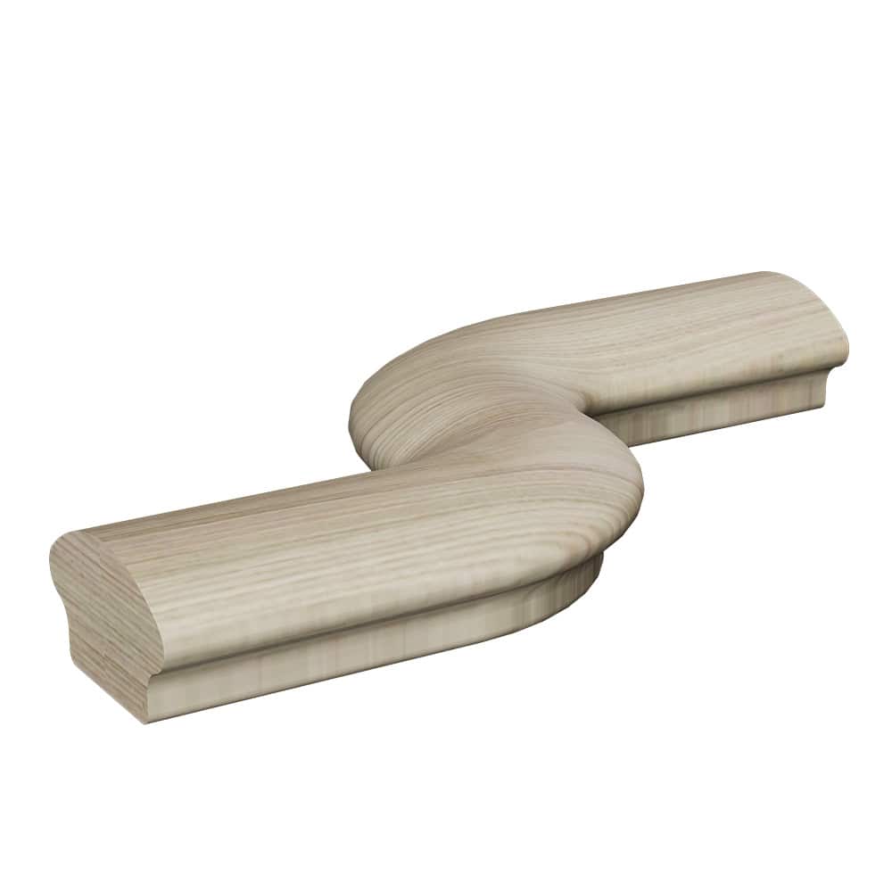 7522-R Right S-Turn Handrail Fitting – 6500 Series