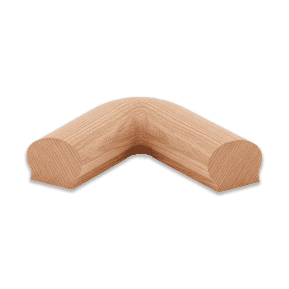 7611 Level Quarter Turn Wood Handrail Fitting