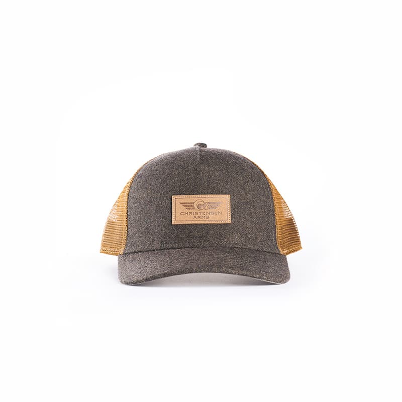 Ram Leather Wordmark Wool Trucker