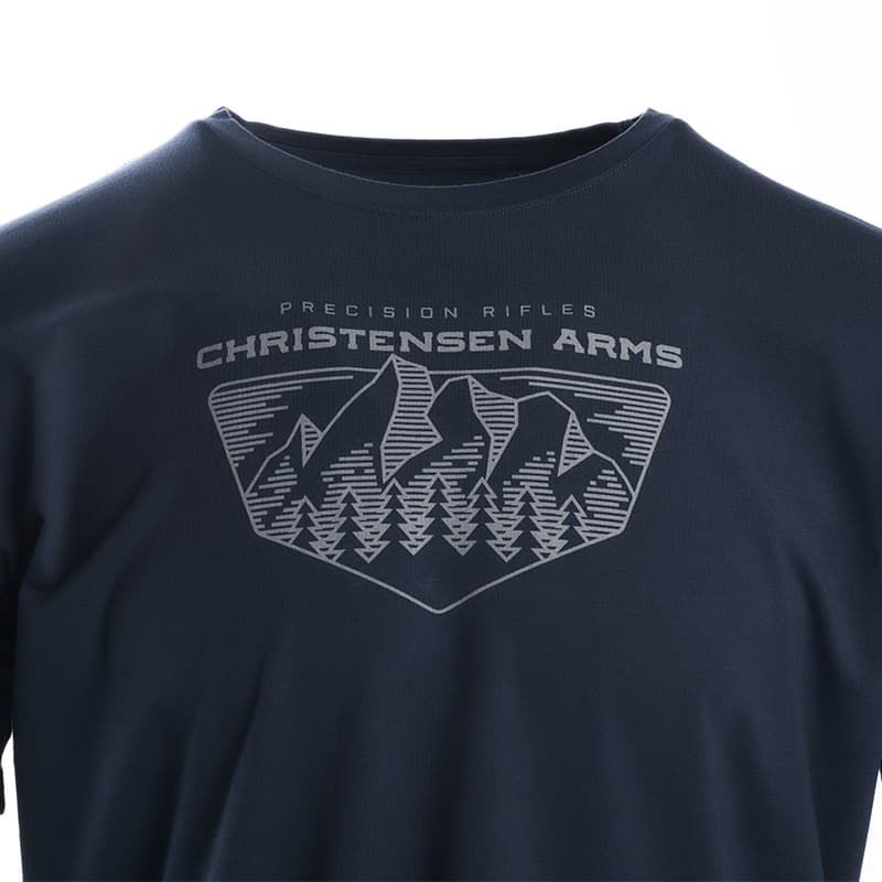 Mountain Line Art Shield T-Shirt - thumbnail 2