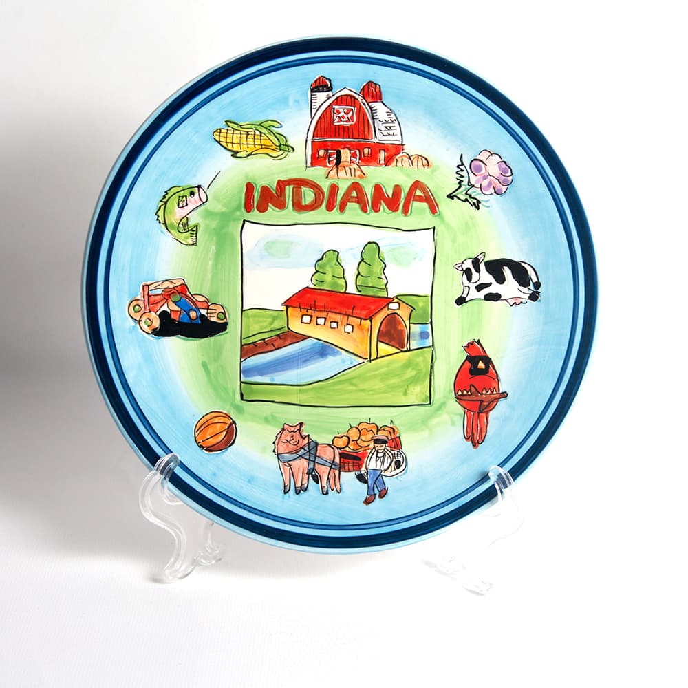 Indiana Souvenir Plate