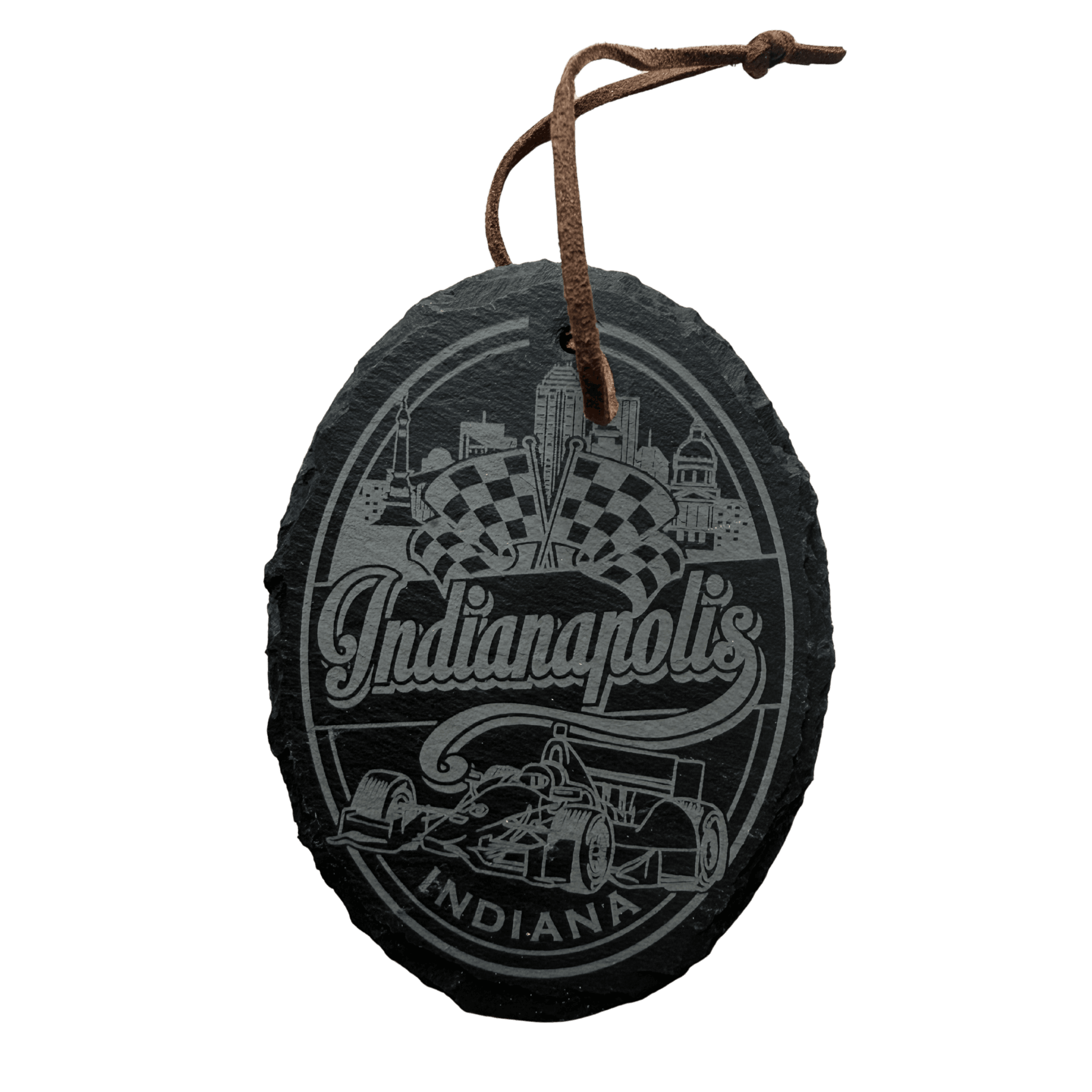 Indianapolis Slate Ornament