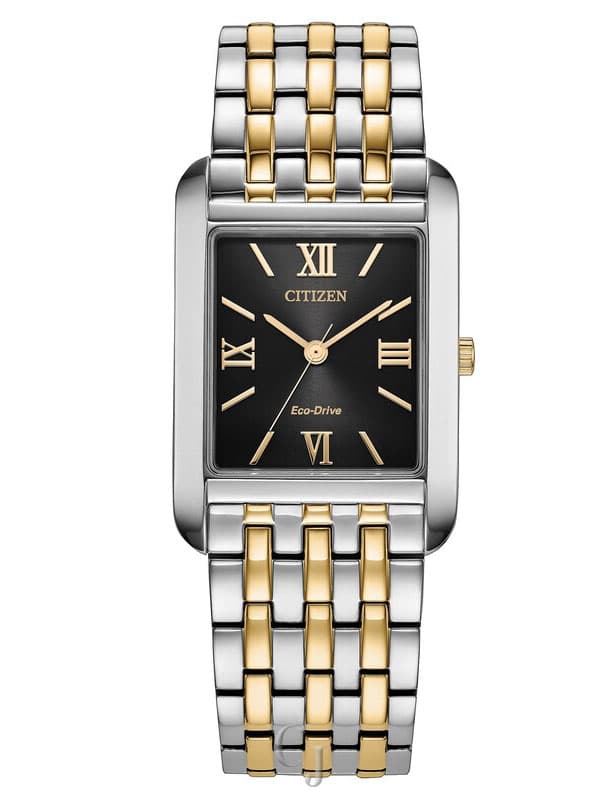 Citizen Dress Classic Eco-Drive Black Dial Stainless Steel Men’s Watch BJ6574-59E