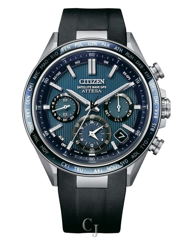 Citizen Attesa Eco-Drive Satellite Wave GPS Blue Dial Men’s Watch CC4050-18L