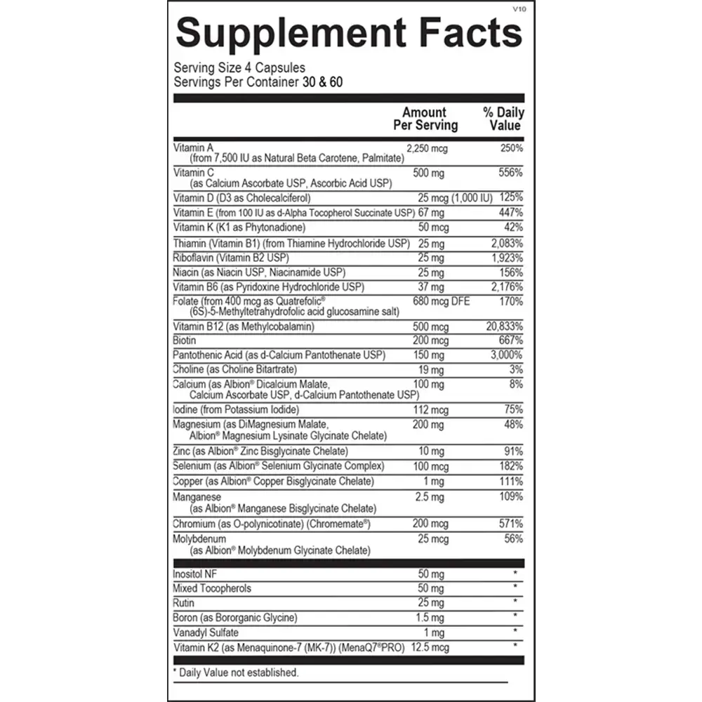 Essential Mulitivitamin – 120 Capsules - thumbnail 2