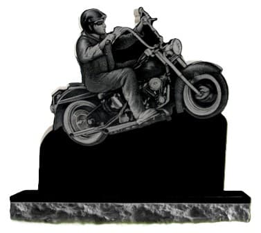 Classic Biker Headstone