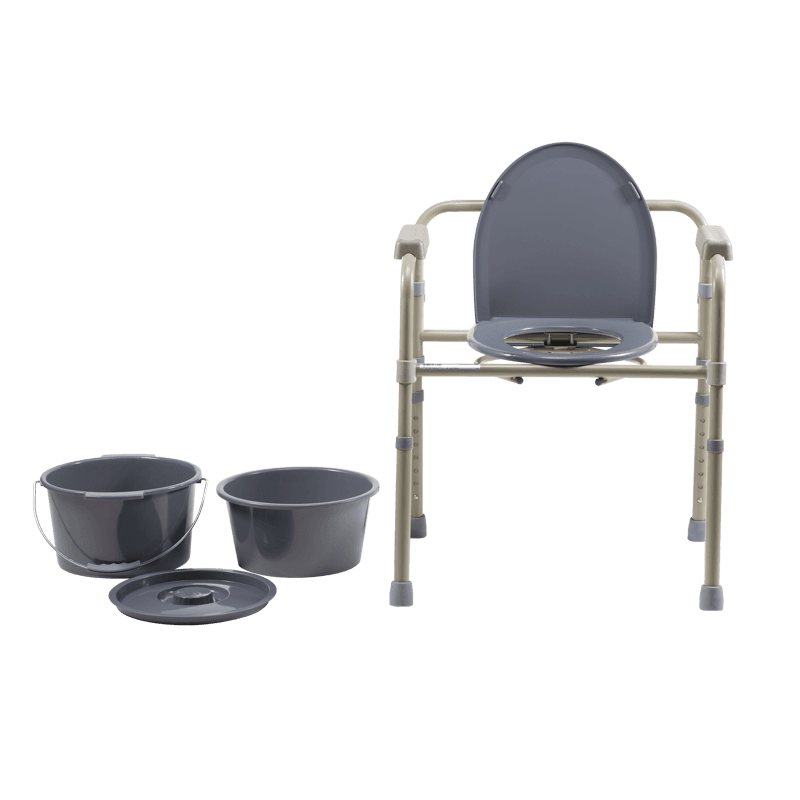 Aluminum Folding Bedside Commode