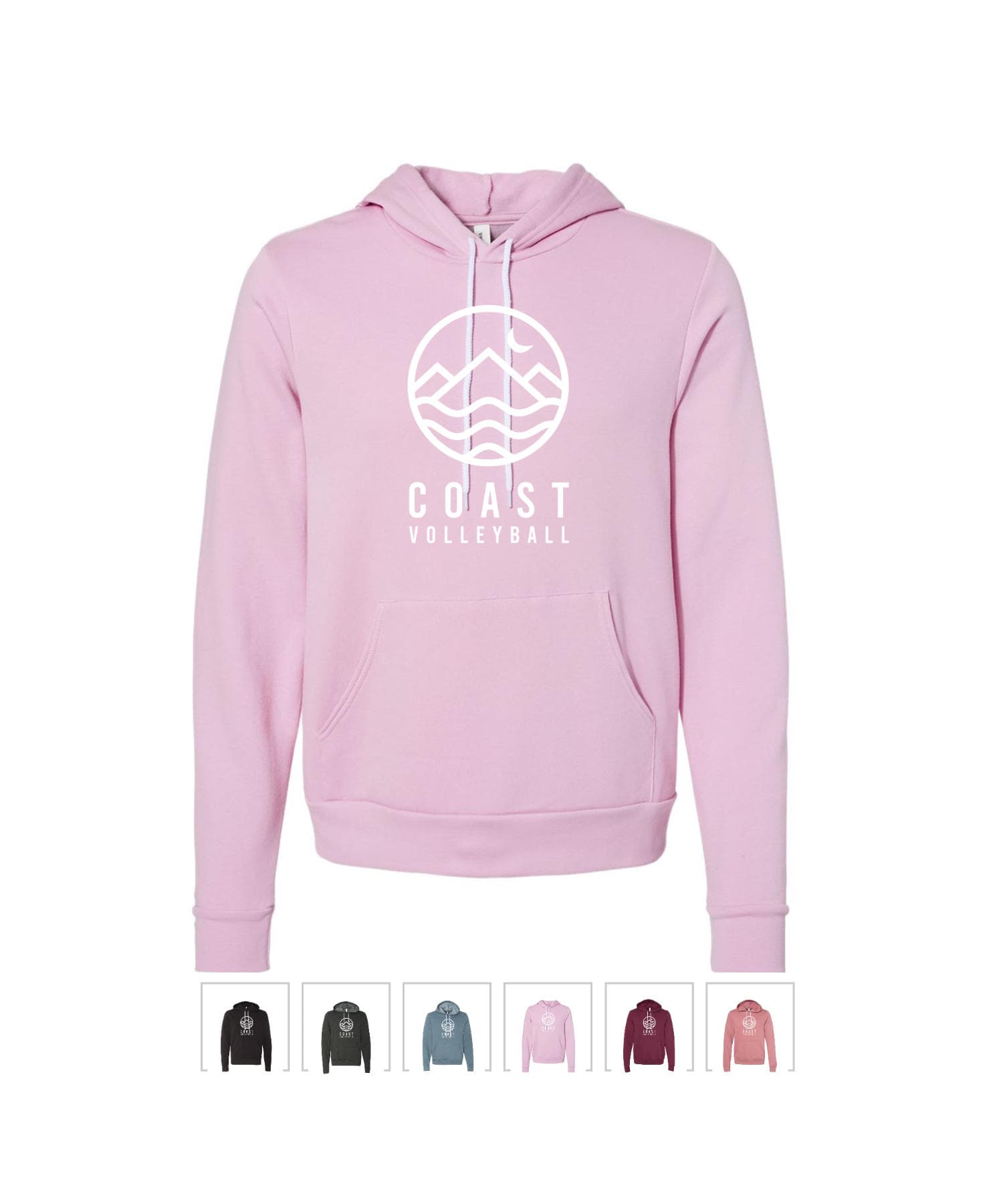 Circle Badge Hoodie – White Logo