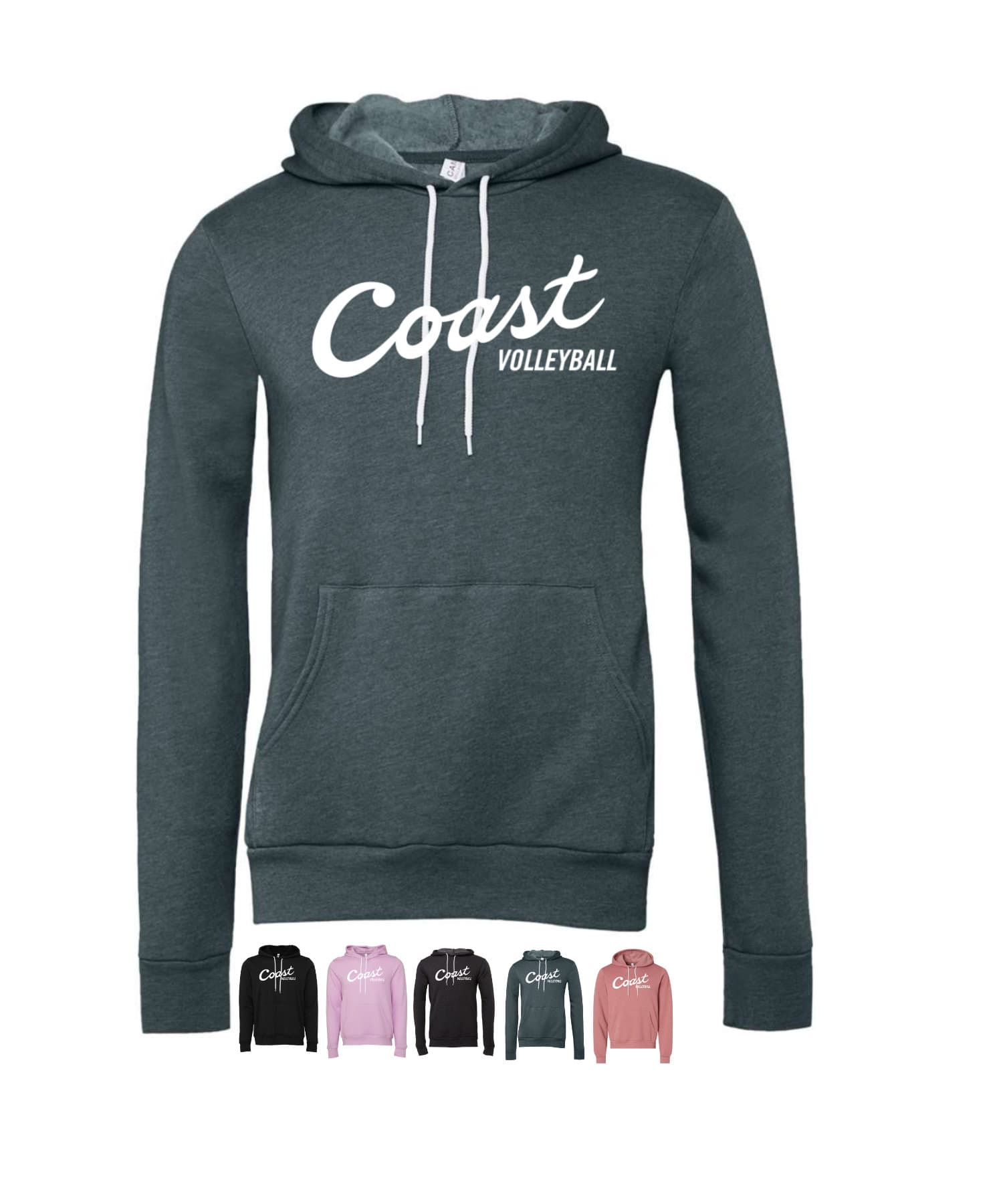 Coast Hoodie – White Logo