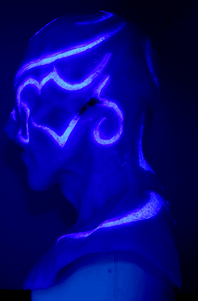 Archangel Silicone Mask (Ethereal w/ UV Blue) - thumbnail 4
