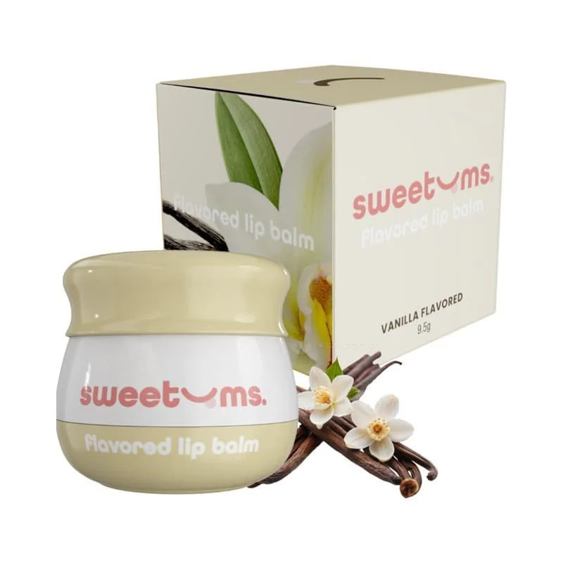 Sweetums Inc Vanilla Flavored Lip Balm – Hydrating Lip Care with a Sweet Vanilla Scent