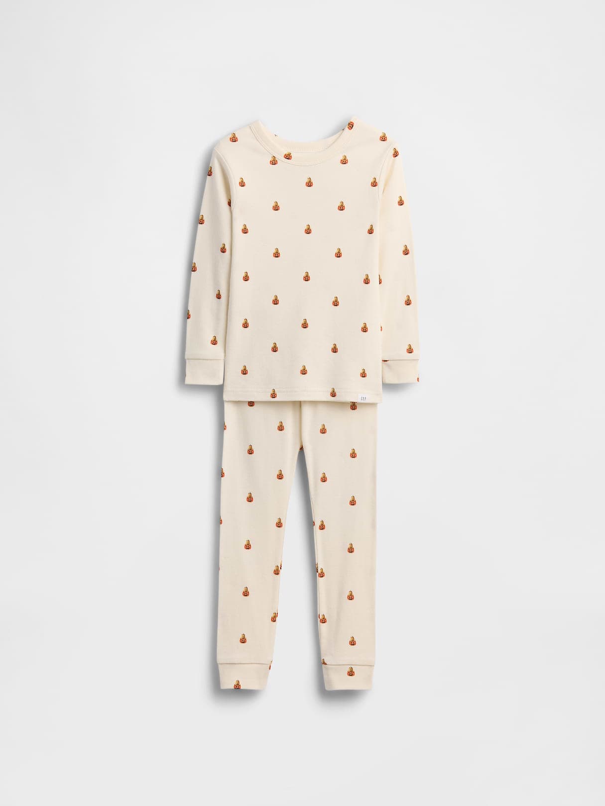 Kids & Baby Organic Brushed Cotton Glow-In-The-Dark Skeleton PJ Set