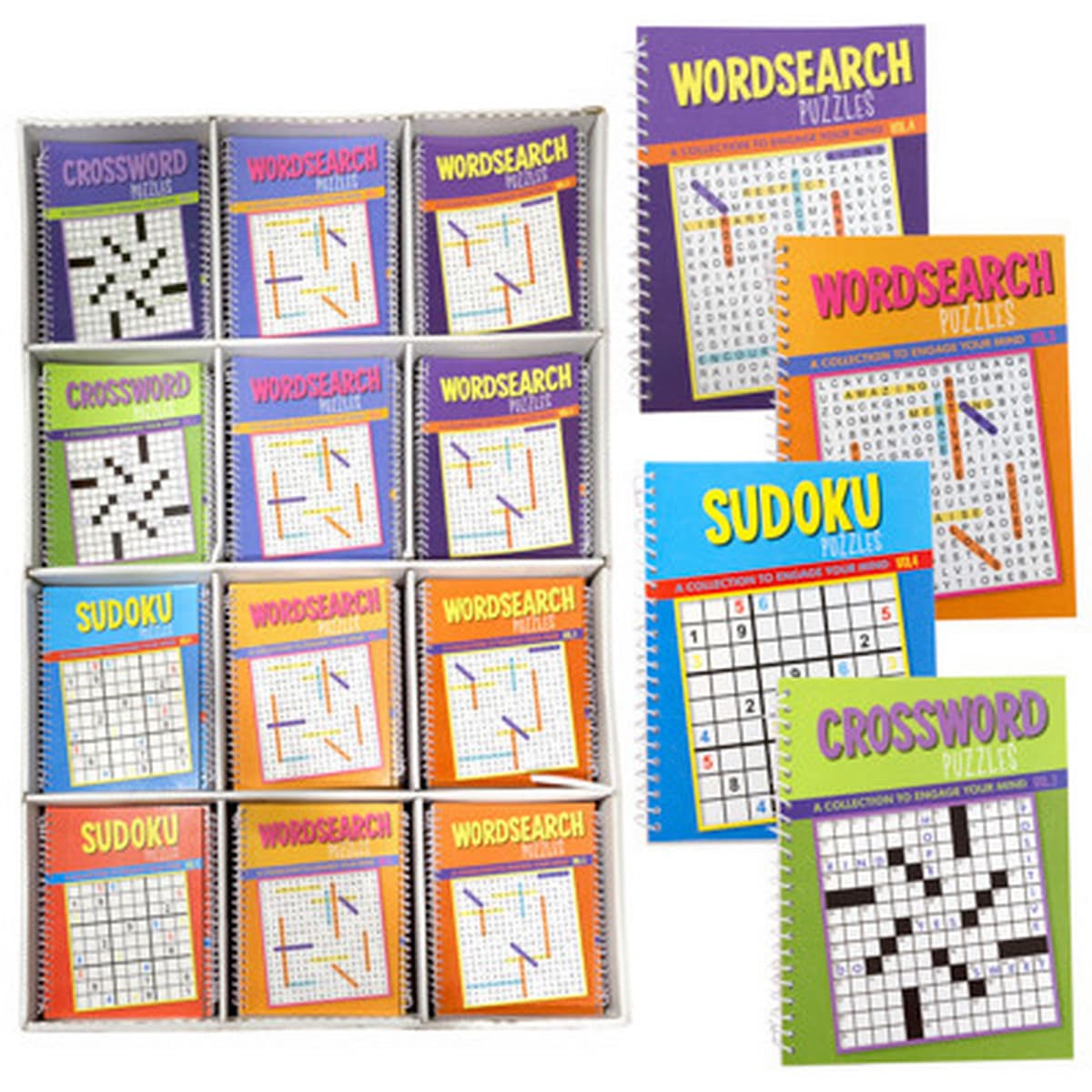 SPIRAL ASST PUZZLE BOOKS