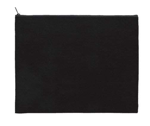 Large Cotton Canvas Zipper Cosmetic Bag Flat Pouch – 11-3/4″ x 9-1/2″ - thumbnail 6