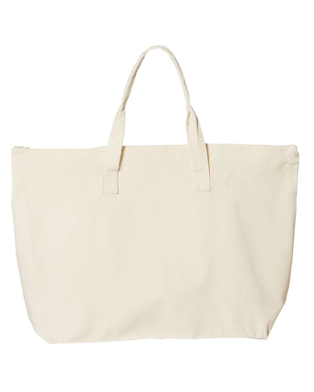10oz Canvas Tote Bag with Zipper Top by Liberty Bags - thumbnail 2