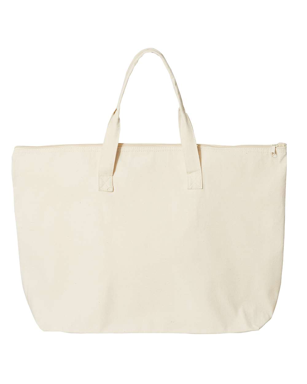 10oz Canvas Tote Bag with Zipper Top by Liberty Bags - thumbnail 4