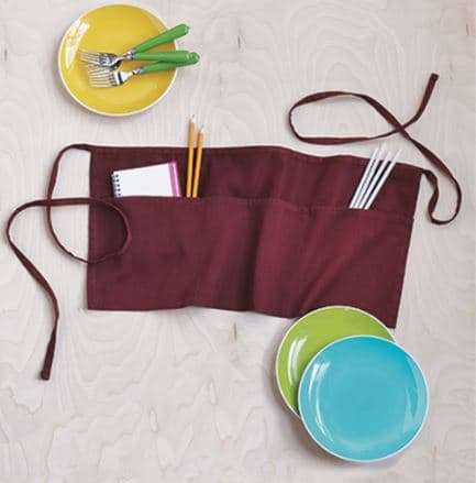 Waist Apron with Pockets by q-tees