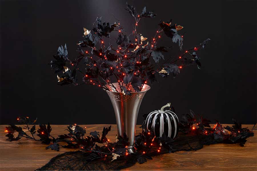 36″ Black Maple LED Branch