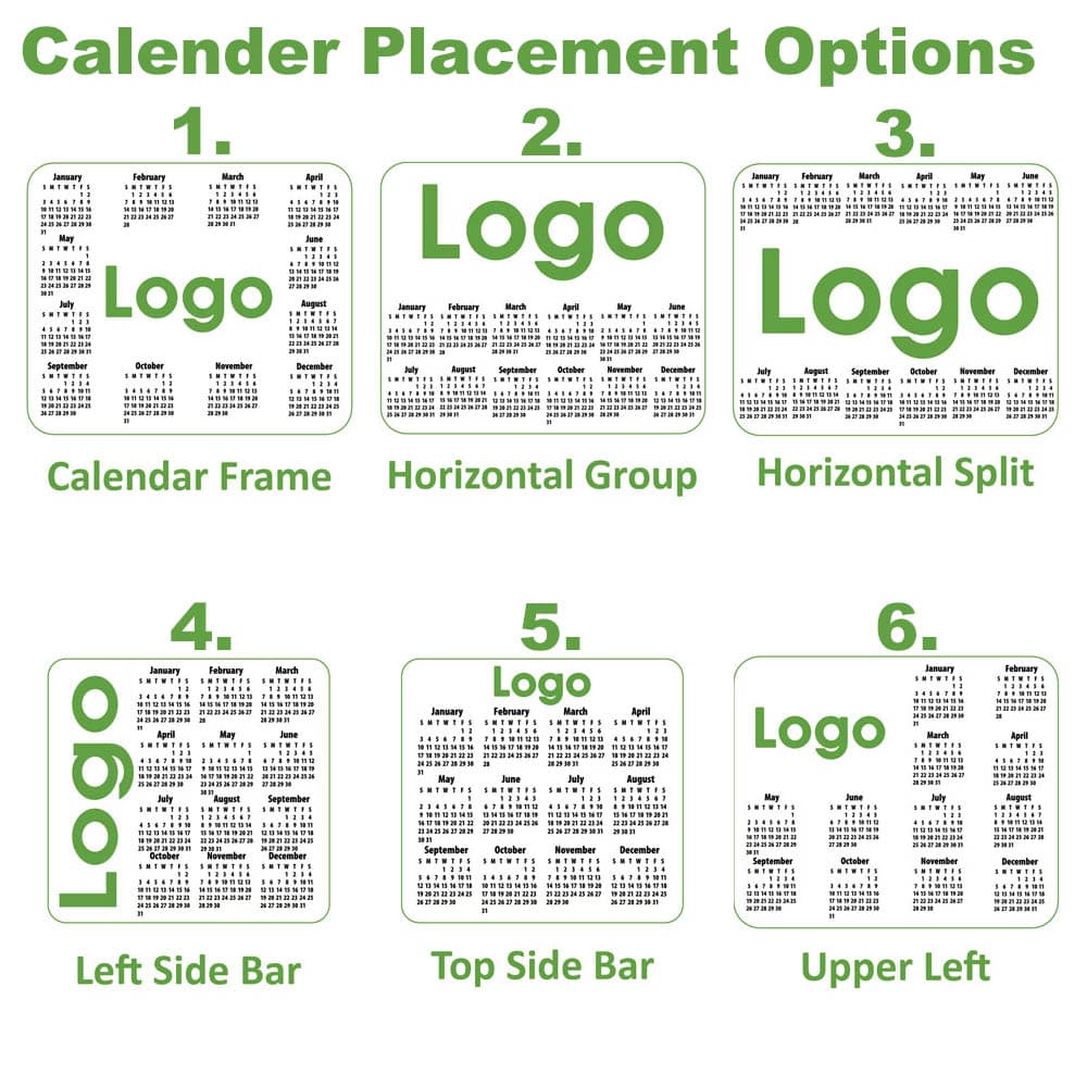 7.5×8″ Plastic Calendar Mouse Pads Peel n’ Place - thumbnail 4