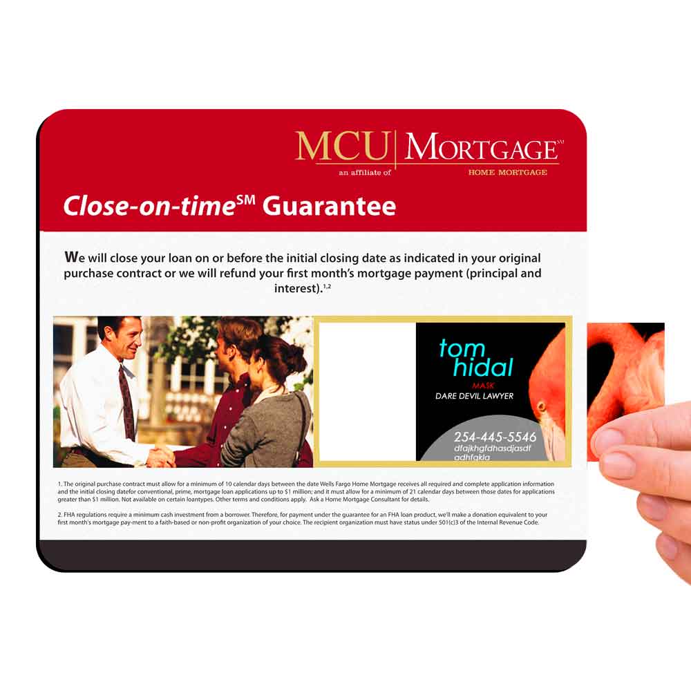 8×9.5″ Window Insert Mouse Pads 1/16″ DuraTec
