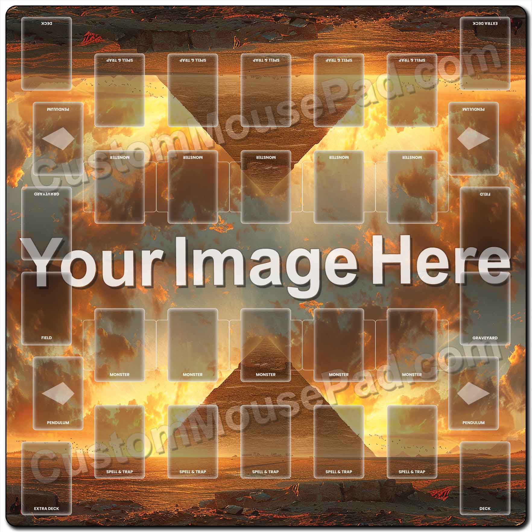 Custom Yu-Gi-Oh! Game Mats | Two Player: 24″x24″ | Thickness: 1.5mm
