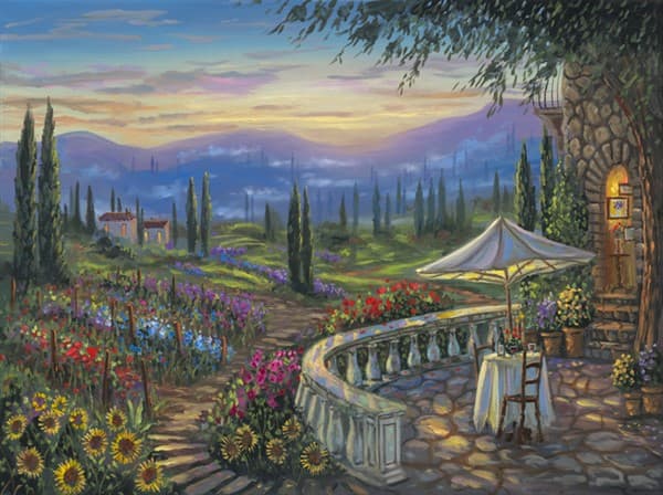 Tuscan Flowers by Robert Finale