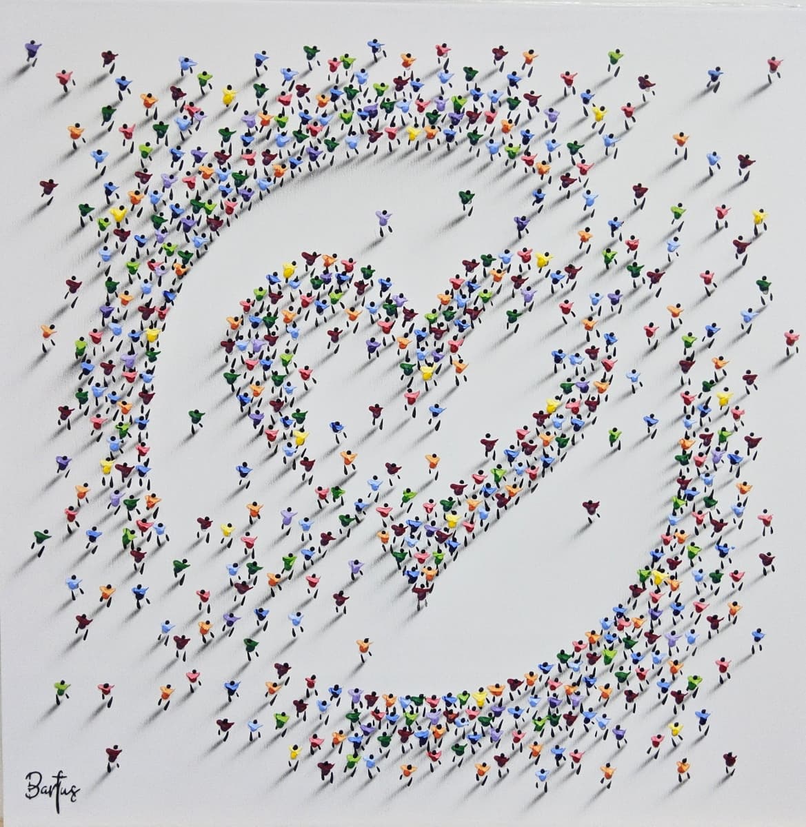 Heart in Circle 916 by Francisco Bartus