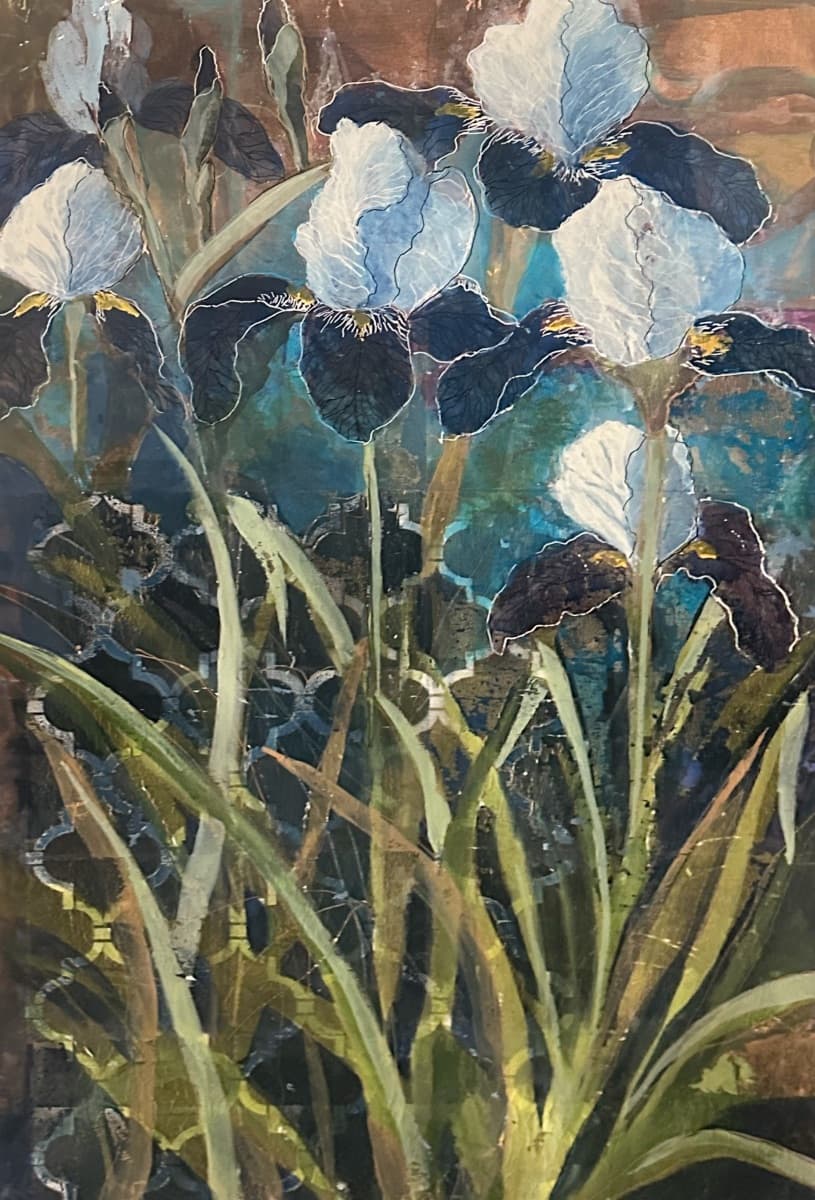 Purple Irises by Cynthia Young