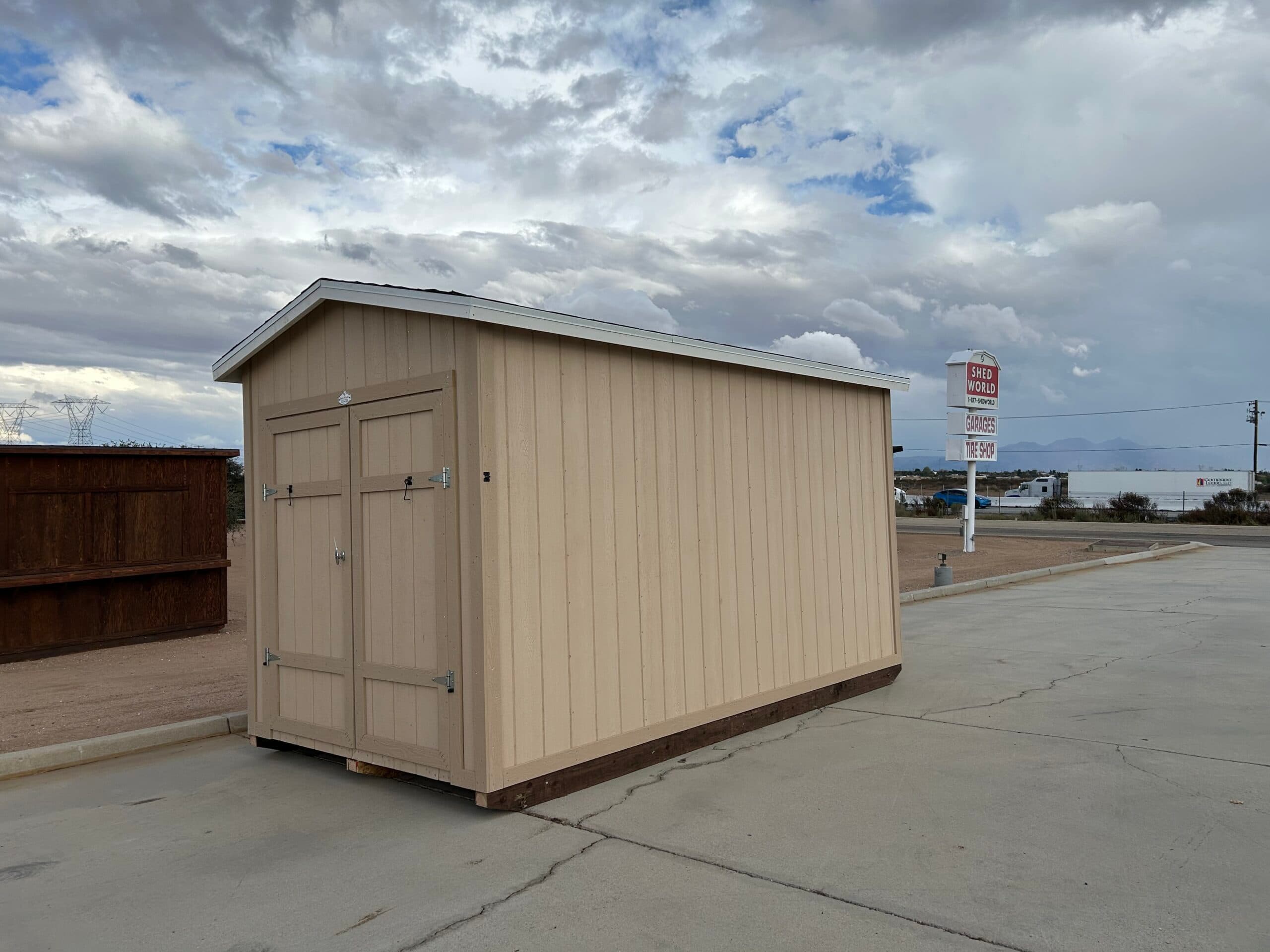 15×8 Tall Peak 8 Shed Stock# 11847