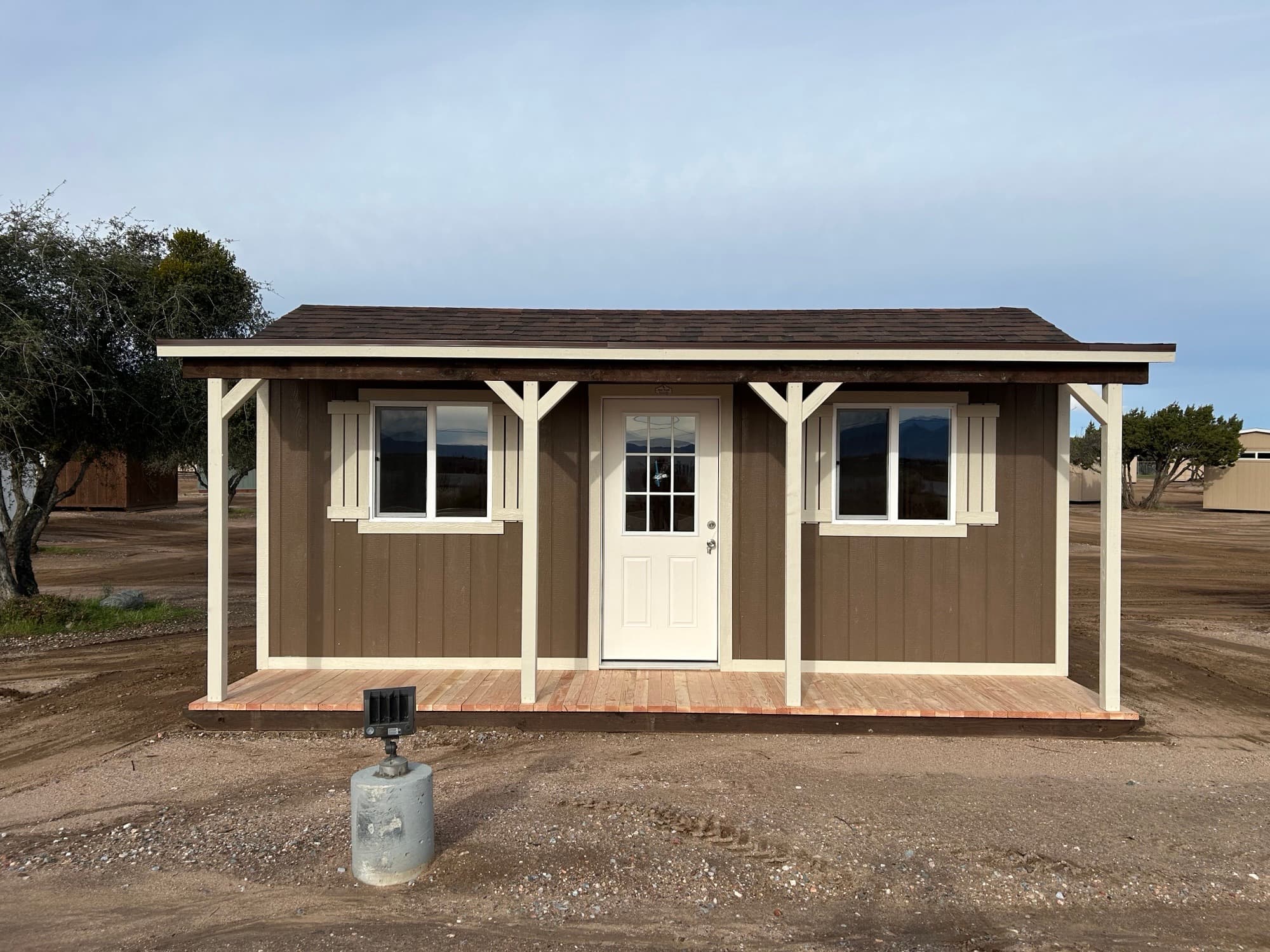 20×8 Tall Peak Porch 8 Shed Including a 4 foot porch. STK #11890